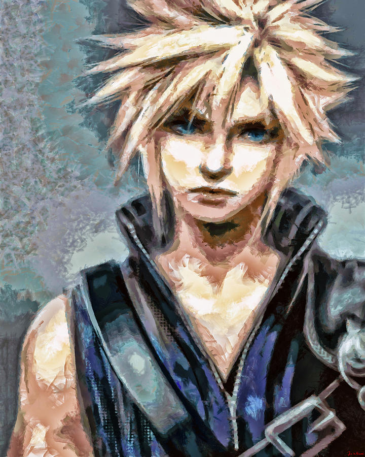 Cloud Strife Final Fantasy VII Remake Adorable Arts Figure | RightStuf