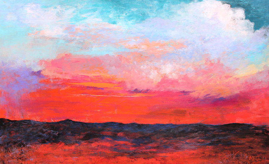 Mountain Painting - Cloud Study 4 by M Diane Bonaparte