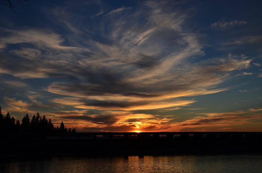 Cloud Swirl Sunset Photograph by Marilyn MacCrakin