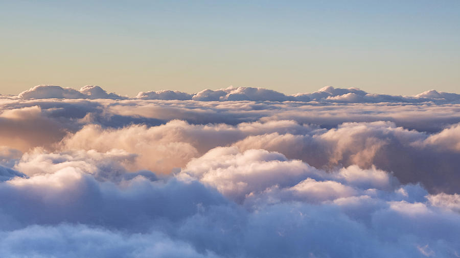 Cloud Typologies - Scenic view above the clouds Photograph by Lingxiao Xie