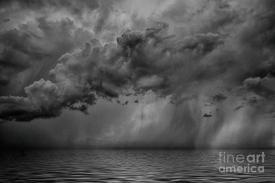 Cloudburst-Black and White Photograph by Douglas Barnard - Fine Art America