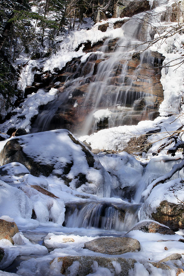 Cloudland Falls in Winter Photograph by White Mountain Images