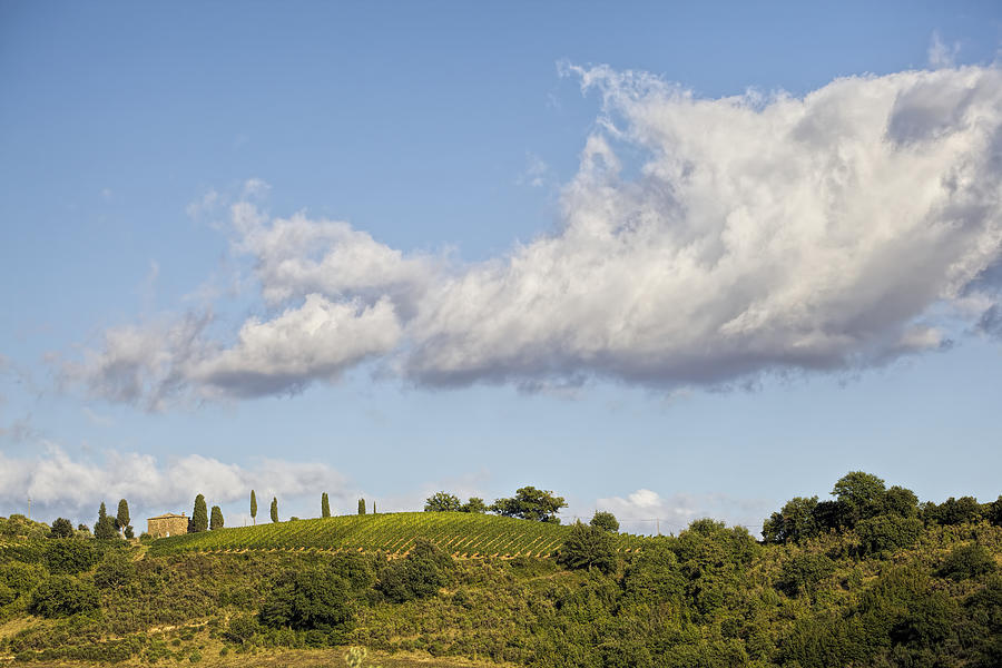 Clouds above Tuscany Photograph by David Letts