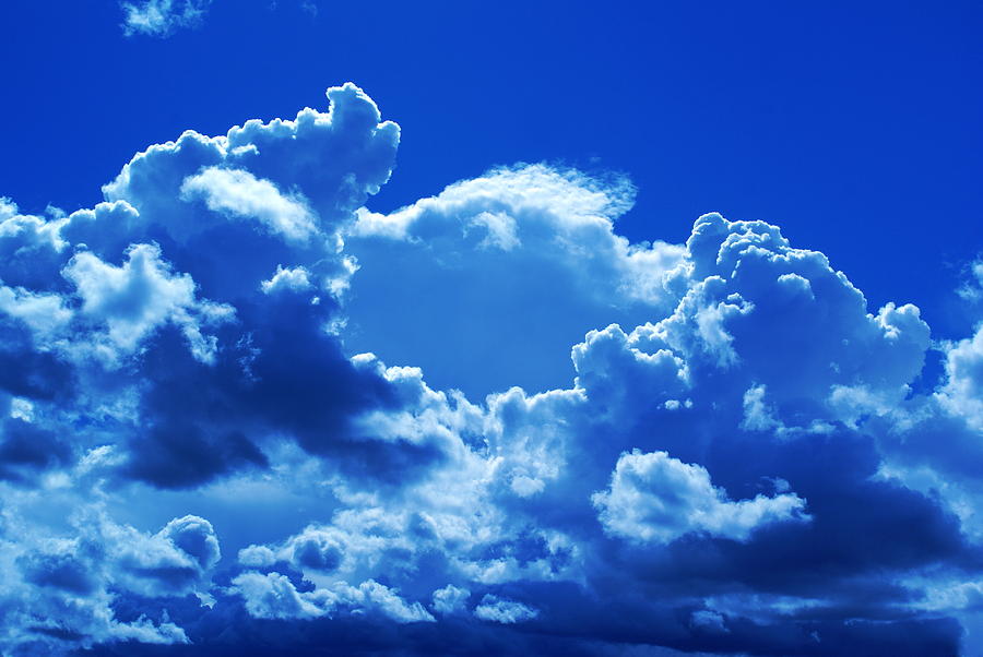 Clouds and Blue Sky Day Photograph by Ben Upham III