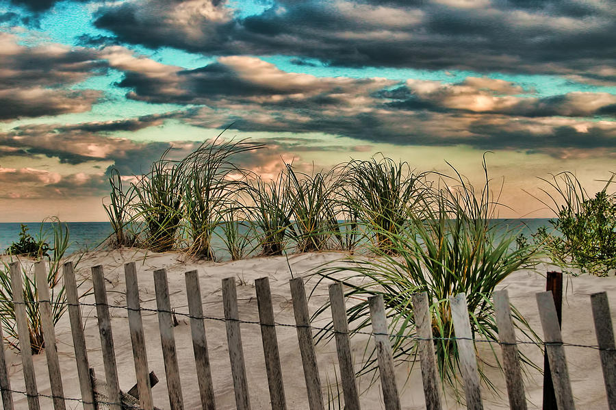 Clouds and Dunes Photograph by Cathy Kovarik