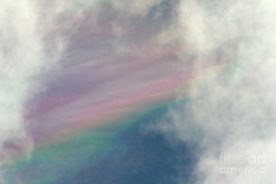 Clouds And Faint Rainbow  Photograph by Yva Momatiuk John Eastcott