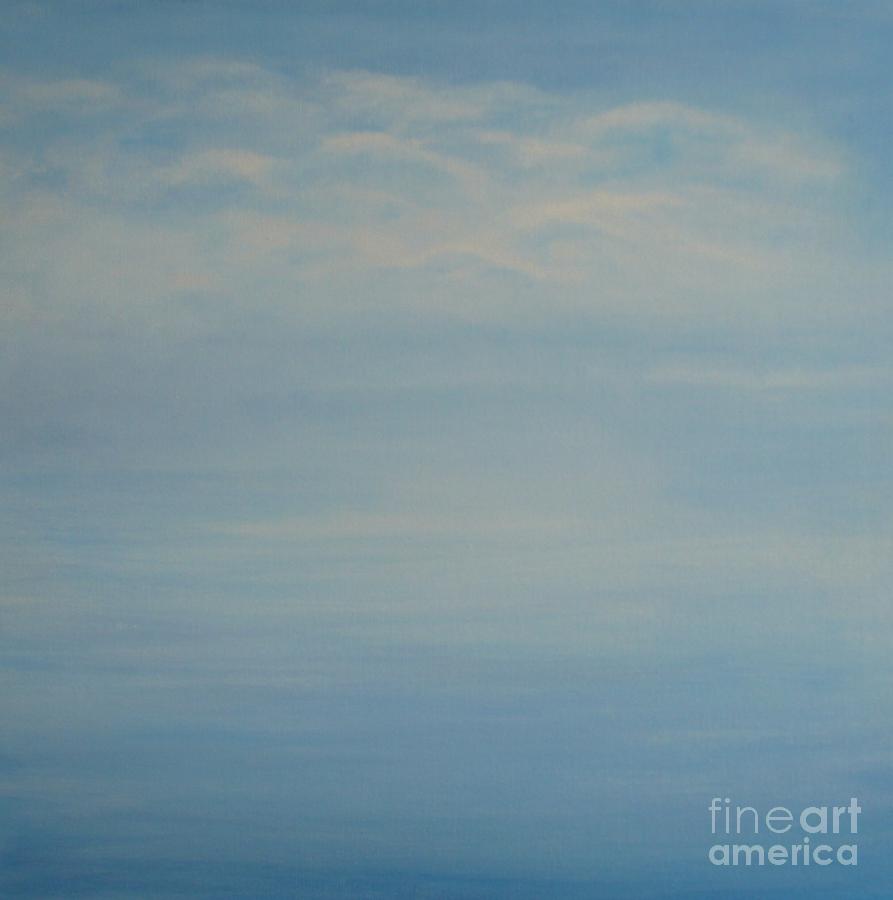 Clouds and Ocean Painting by Monika Shepherdson