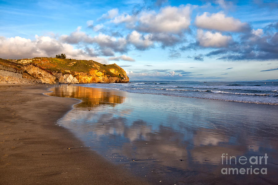 Clouds and Reflections Over Avila Beach Photograph by Mimi Ditchie