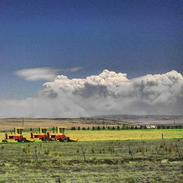 Wildfires Photograph - #clouds And #smoke..... #idaho by Samson Contompasis