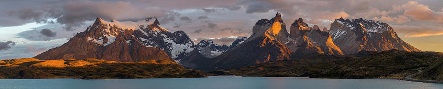 Clouds At Sunrise Over Paine Grande L Photograph by Panoramic Images