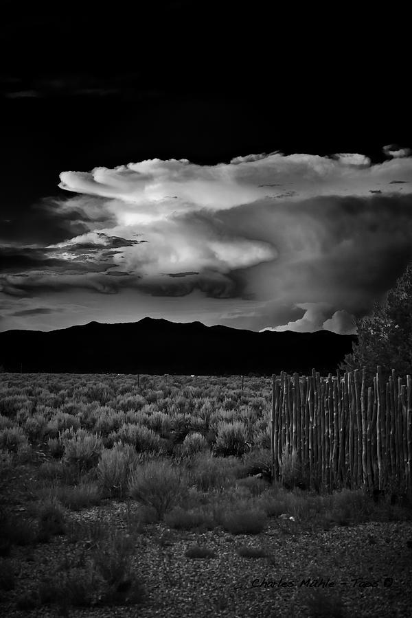 Sunset Photograph - Clouds at sunset by Charles Muhle