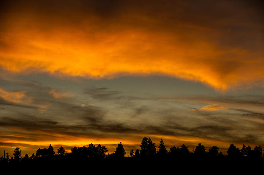 Sunset Photograph - Clouds at Sunset by George Buxbaum