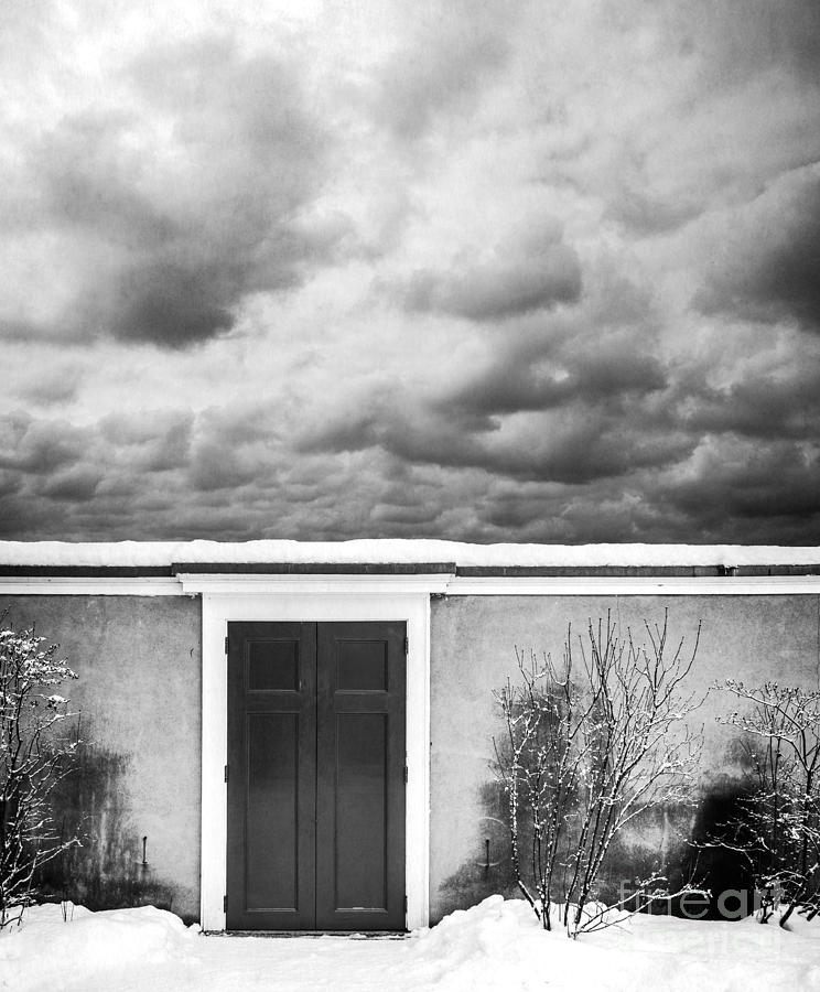 Winter Photograph - Clouds Beyond the Wall by Edward Fielding