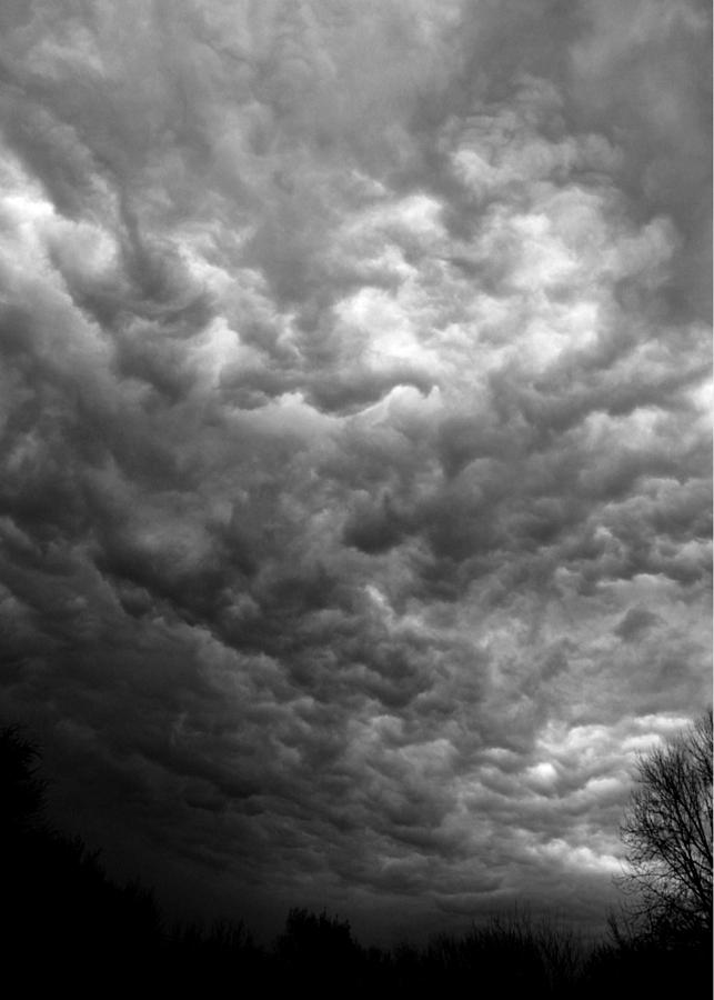 Clouds bw 4 Photograph by Elizabeth Sullivan
