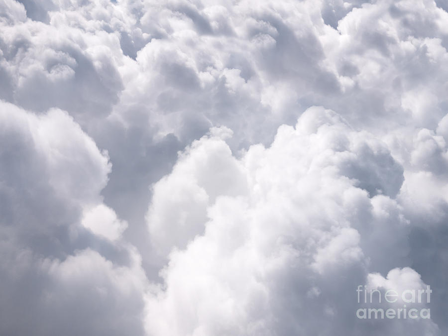 Nature Photograph - Clouds From Above Background by Paul Velgos