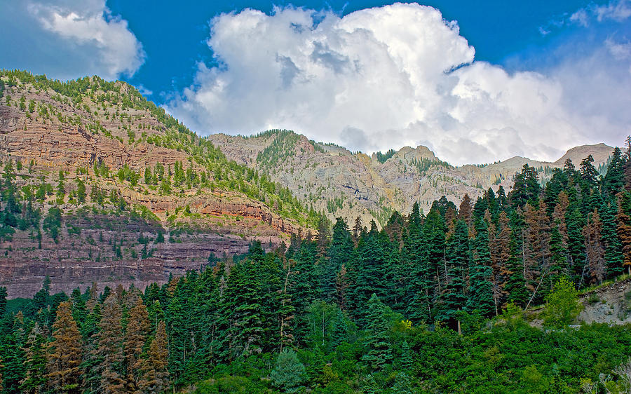 Colorado Photograph - Clouds Gathering for a Rainstorm in the Rocky Mountains-Colorado by Ruth Hager