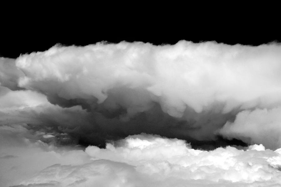 Clouds in Black and White Photograph by John Daly