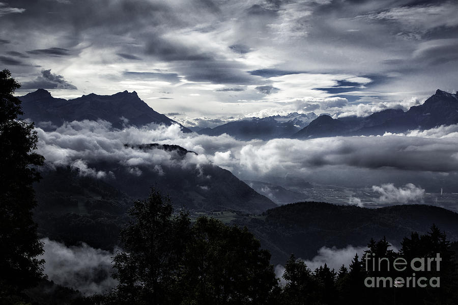 Clouds In Leysin Photograph by Timothy Hacker