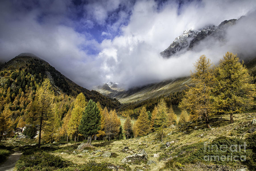 Clouds of Pontresina Switzerland Photograph by Timothy Hacker