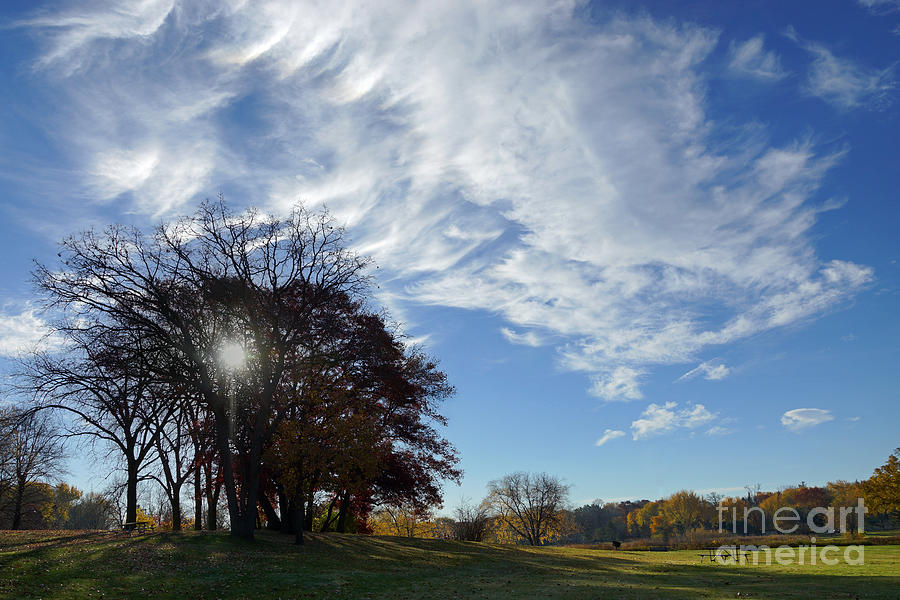 Clouds On An Autumn Day Photograph