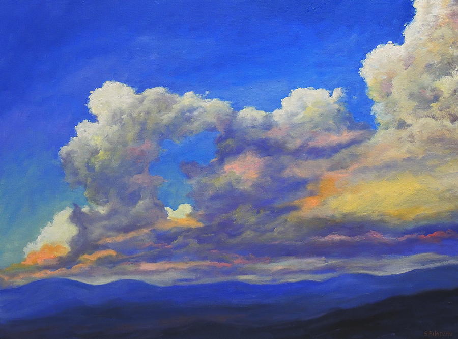 Clouds On The Horizon Painting by Steven Guy Bilodeau - Fine Art America