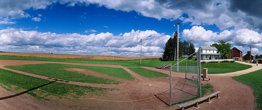 Clouds Over A Baseball Field, Field Photograph by Panoramic Images