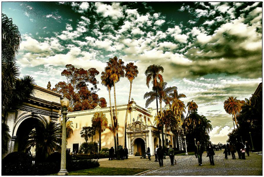 San Diego Photograph - Clouds Over Balboa by Frank Garciarubio