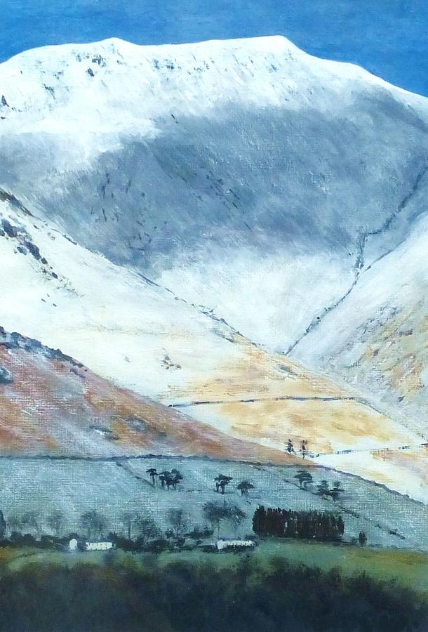 Cloud shadows over Blencathra Painting by Nigel Radcliffe