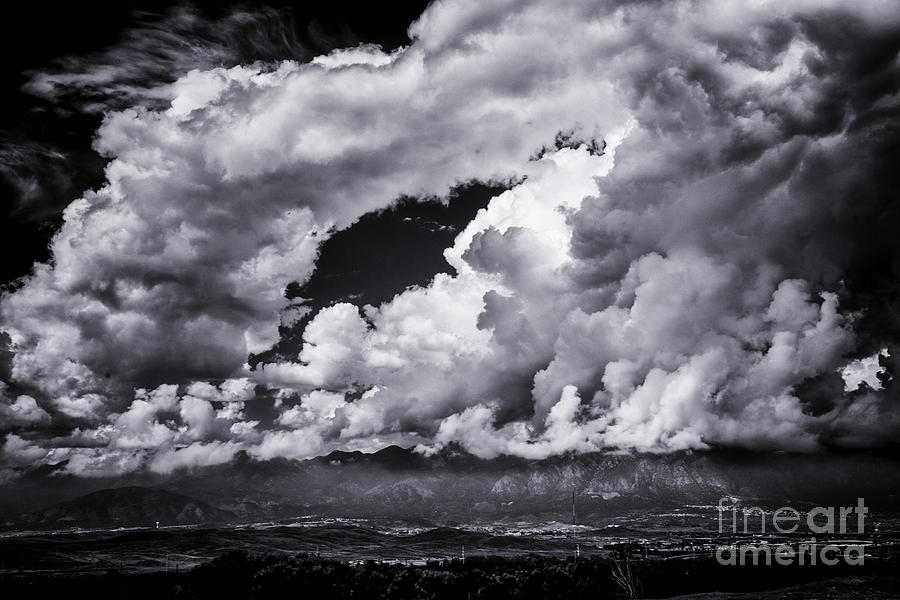 Clouds Over Colorado Mtns Photograph by David Waldrop