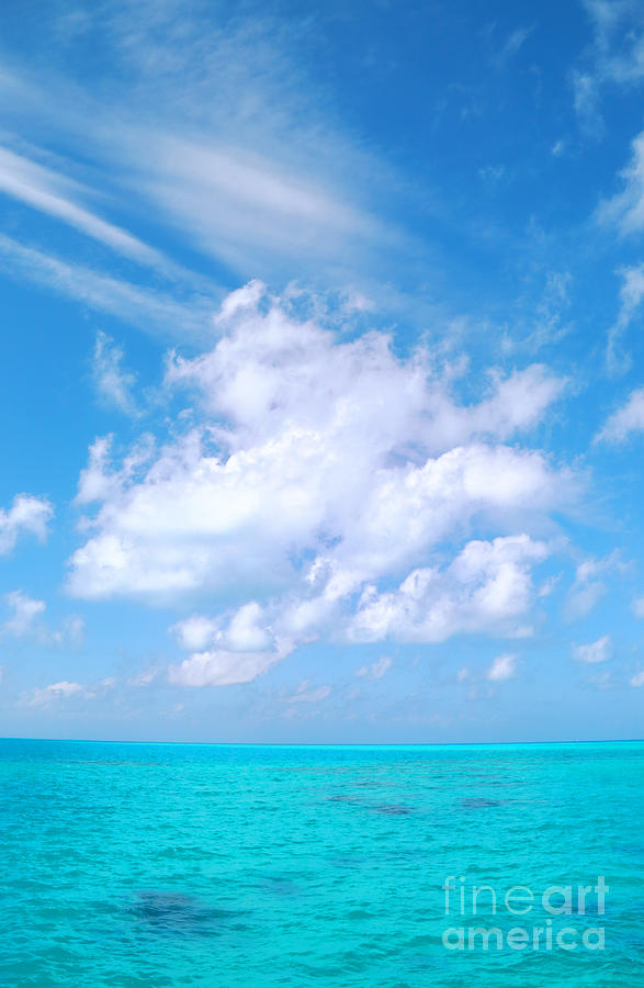 Clouds Over Coral Reef Photograph by Charline Xia