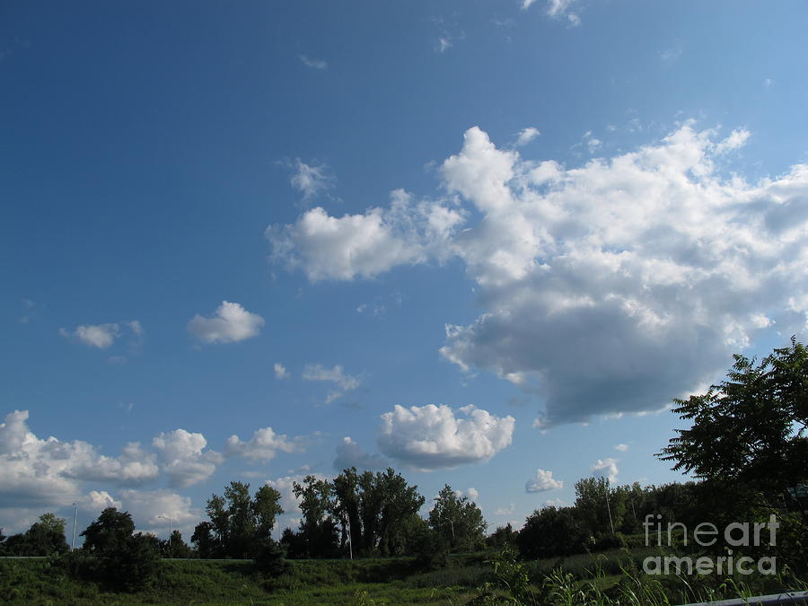 Clouds Over Field Photograph