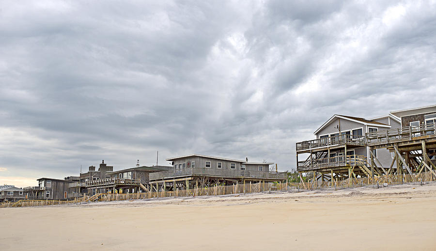 Beach Photograph - Clouds over Fire Island by Alida Thorpe