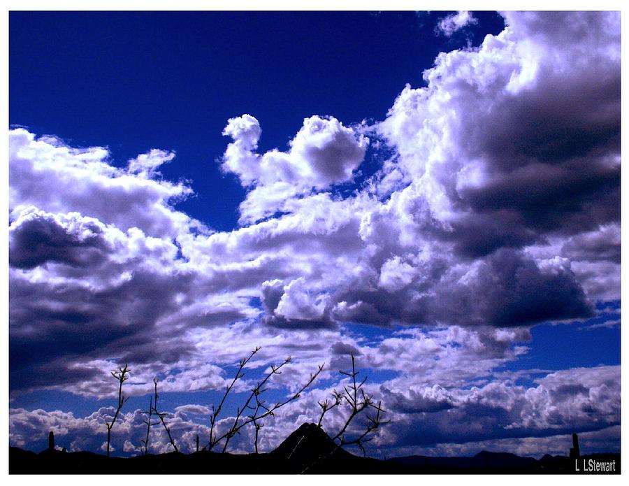 Clouds over Gavilan Peak Photograph by L L Stewart