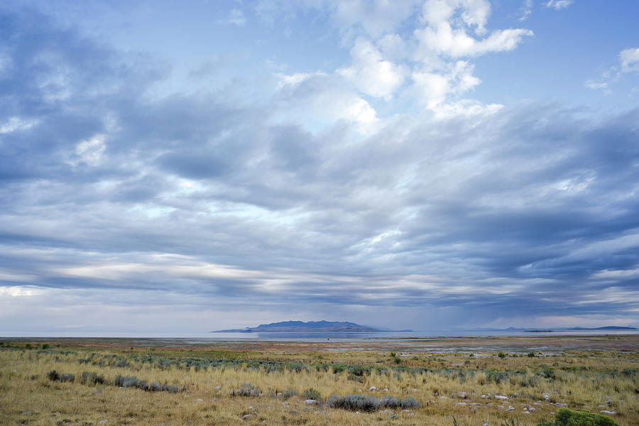 Salt Lake City Photograph - Clouds Over Great Salt Lake by The Open Road Images