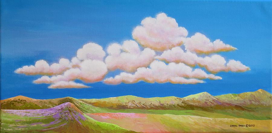 Clouds Over Happy Valley Painting by Carol Sabo
