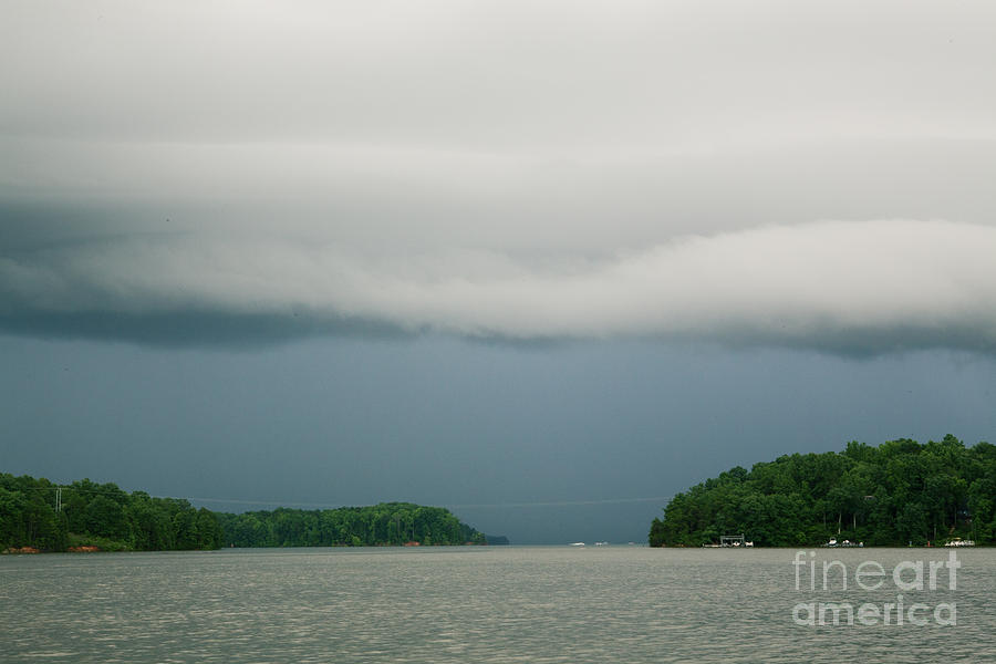 Clouds over Lake Norman Photograph by Kim Fearheiley