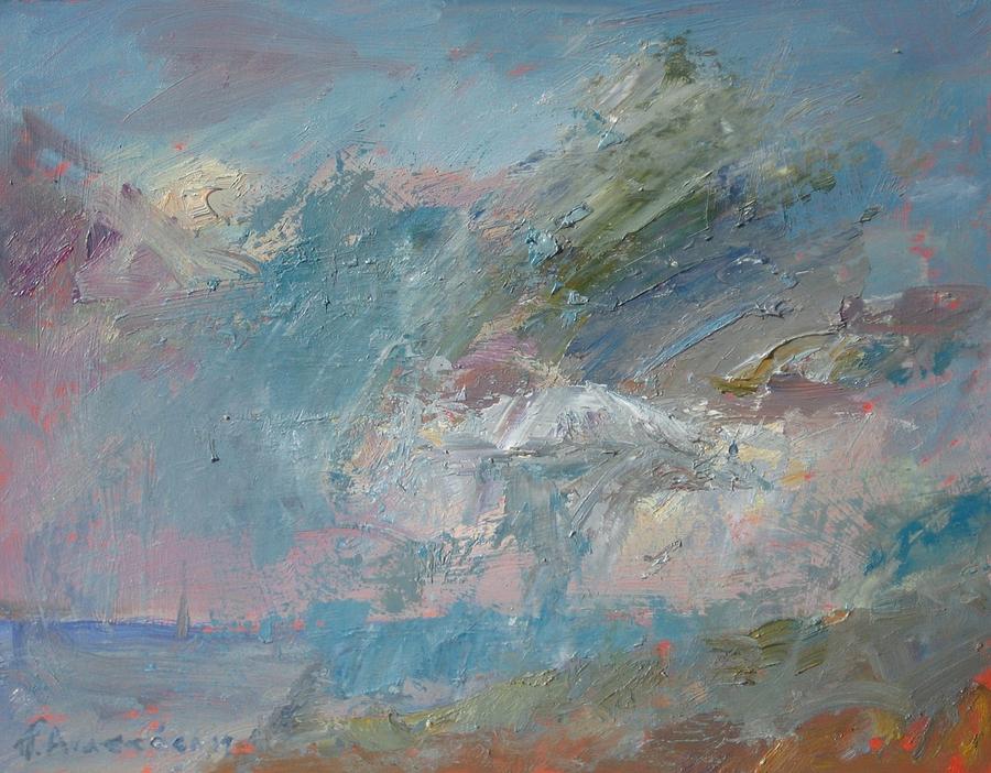 Clouds Over Mari Iv Painting By Paskalis Anastasi - Fine Art America