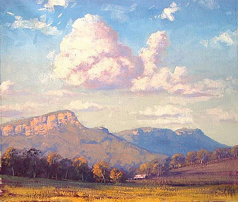 Rural Painting - Clouds over Megalong by Graham Gercken