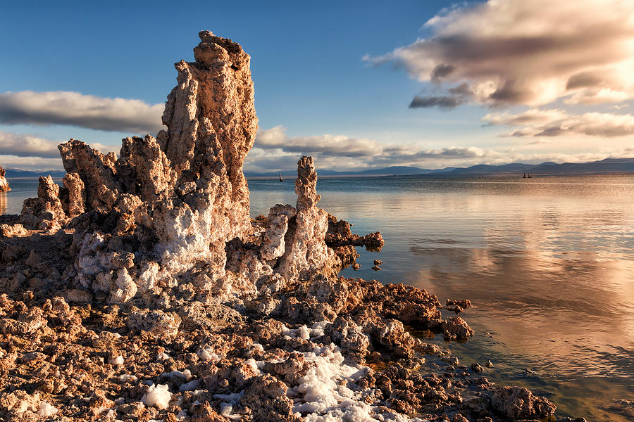 Clouds over Mono Lake Photograph by Kathleen Bishop