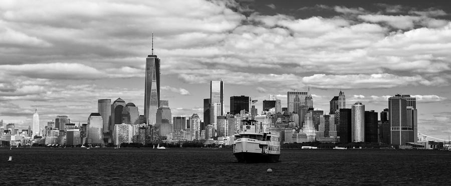 New York Skyline Photograph - Clouds over New York by Jatin Thakkar