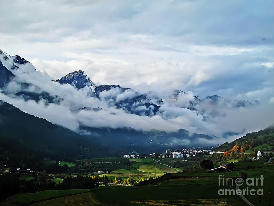 Clouds Over Pontresina Photograph by Elvis Vaughn