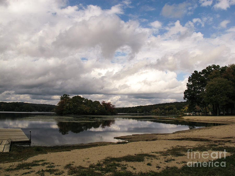 Clouds over Rodgers Lake Photograph by B Rossitto