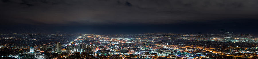 Clouds Over Salt Lake City Photograph by Dustin LeFevre