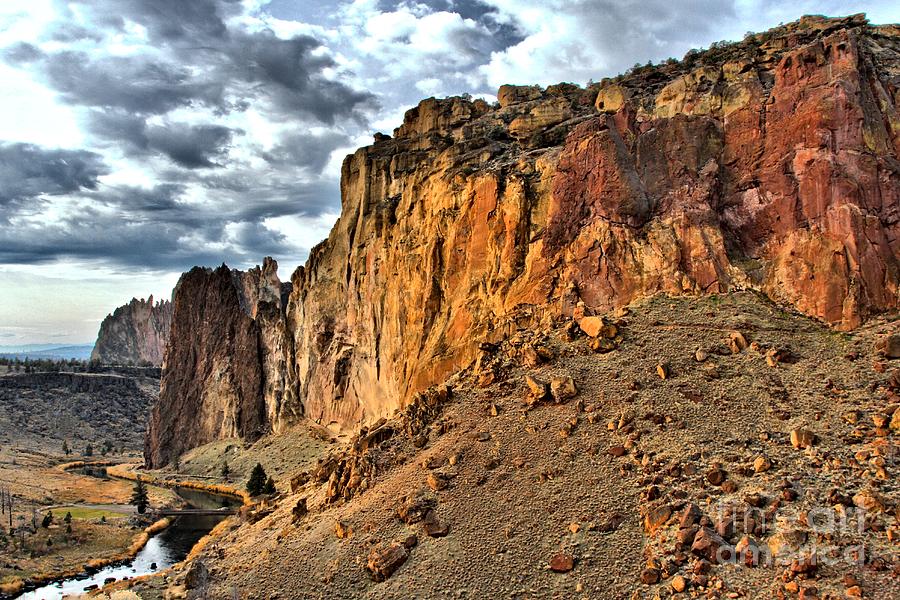 Clouds Over Smith Rock Photograph by Adam Jewell