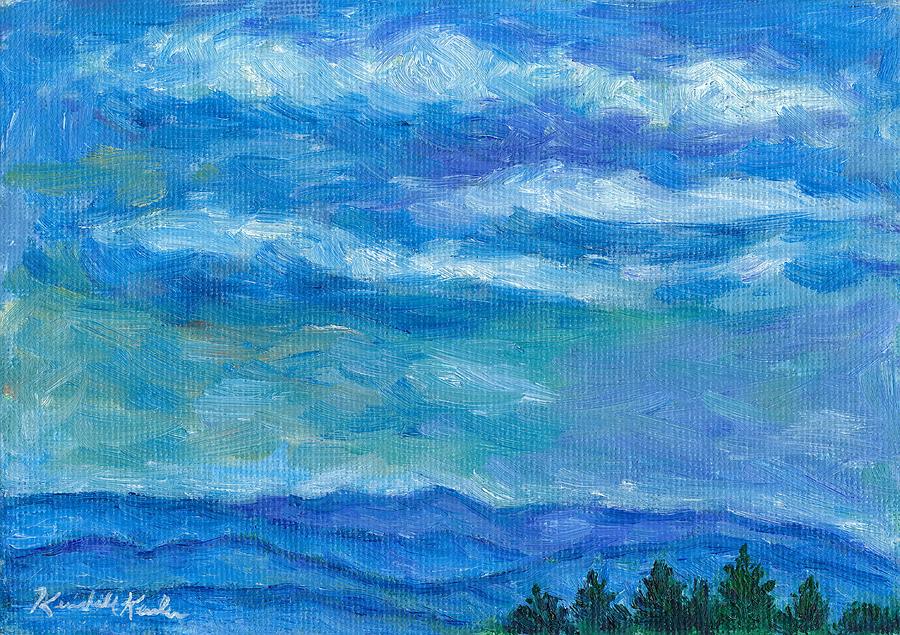 Clouds over the Blue Ridge Painting by Kendall Kessler