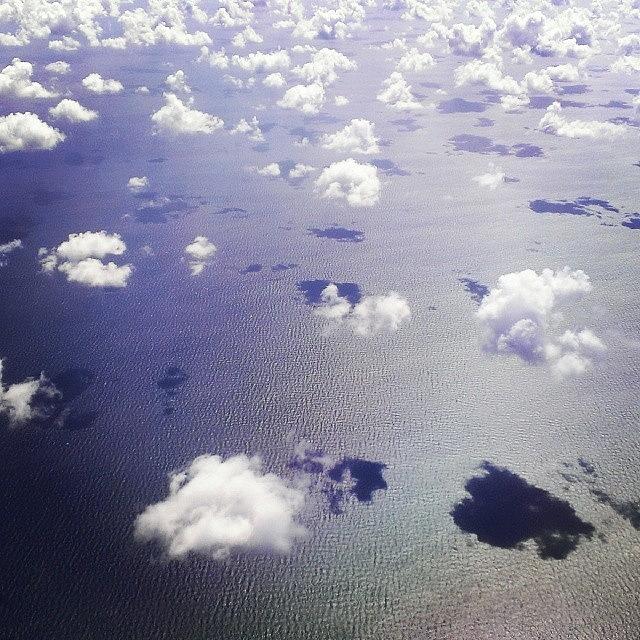 Clouds Over The Ocean At Takeoff...i Photograph by Jedi Fuser