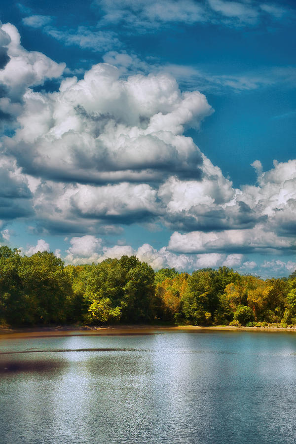 Fall Photograph - Clouds Over The River Cove by Jai Johnson