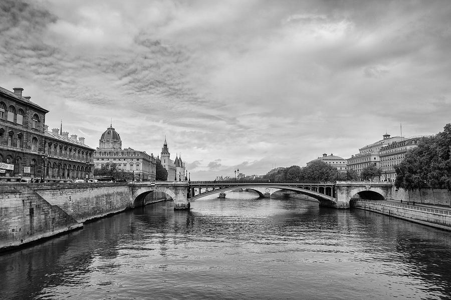 Clouds over the Seine Photograph by Georgia Clare