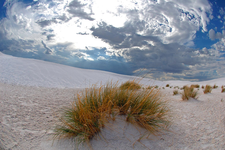 Clouds over White Sands Photograph by Mark McKinney
