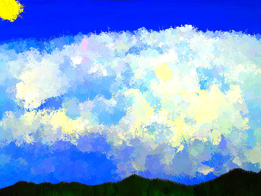 Clouds Overhead Painting by Bruce Nutting